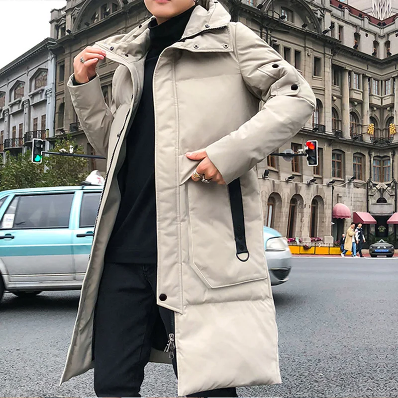 Высококачественное зимнее мужское хлопковое пальто на заказ, уличная куртка с капюшоном и подкладкой