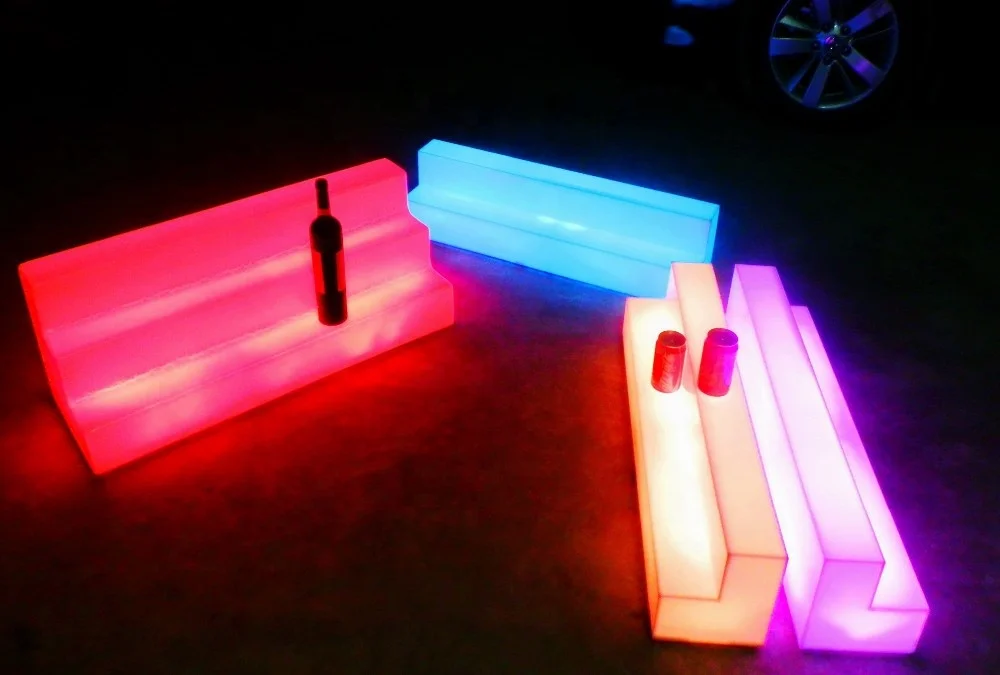 2021 China factory hot selling plastic led wine bottle holder & LED ice bucket for sale