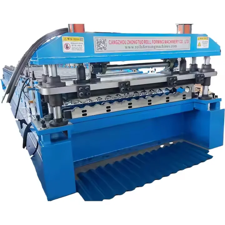 ZTRFM Full Automatic Roofing Sheet Color Coated Corrugated Steel Plate Making Machine Roll Forming Machine