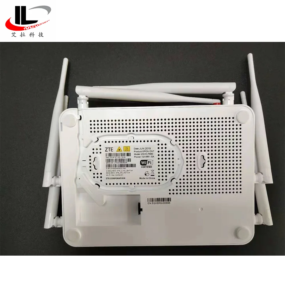 100% Original New Zte Zxhn F680 Ont With Catv Dual Brand Gpon Onu Ont Router