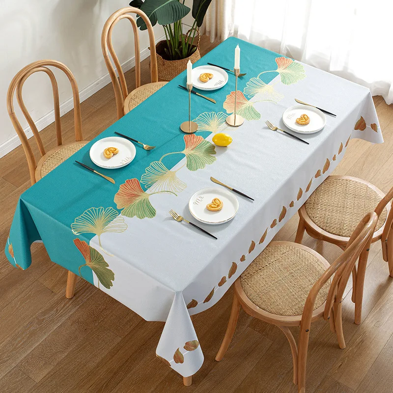 PVC waterproof oil proof and washing rectangular wear-resistant and non-slip table tablecloth