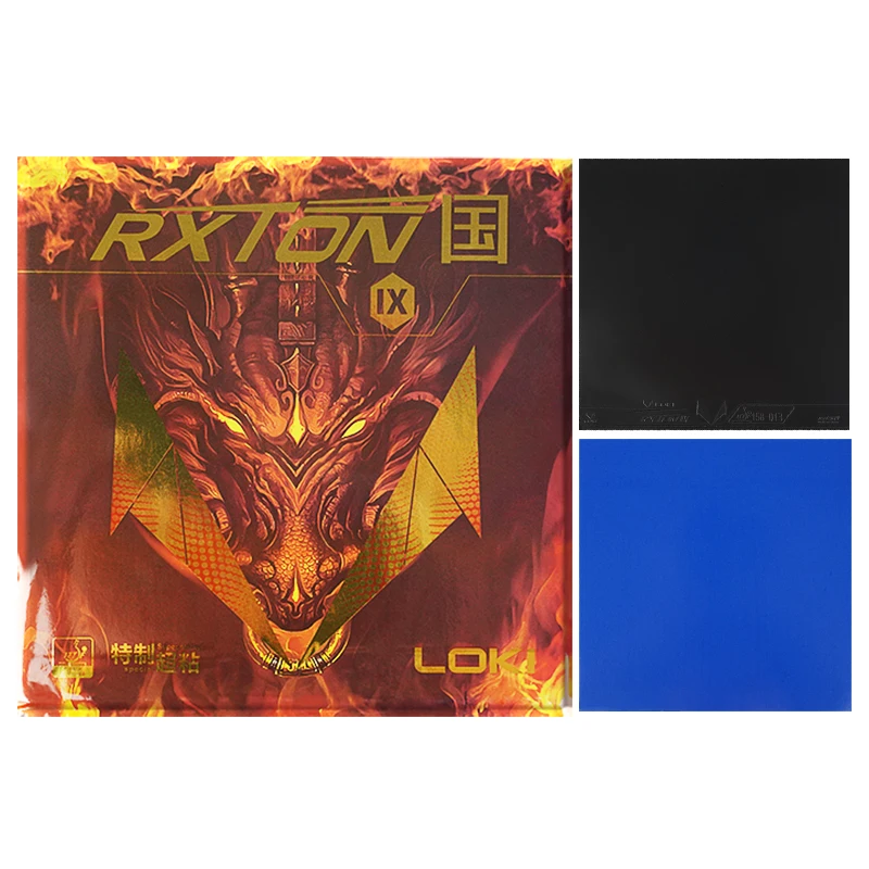 Loki 2023 Professional Rxton 9 Blue Sponge PingPong Rubber OEM/ODM Brand High Quality ITTF Table Tennis Rubber