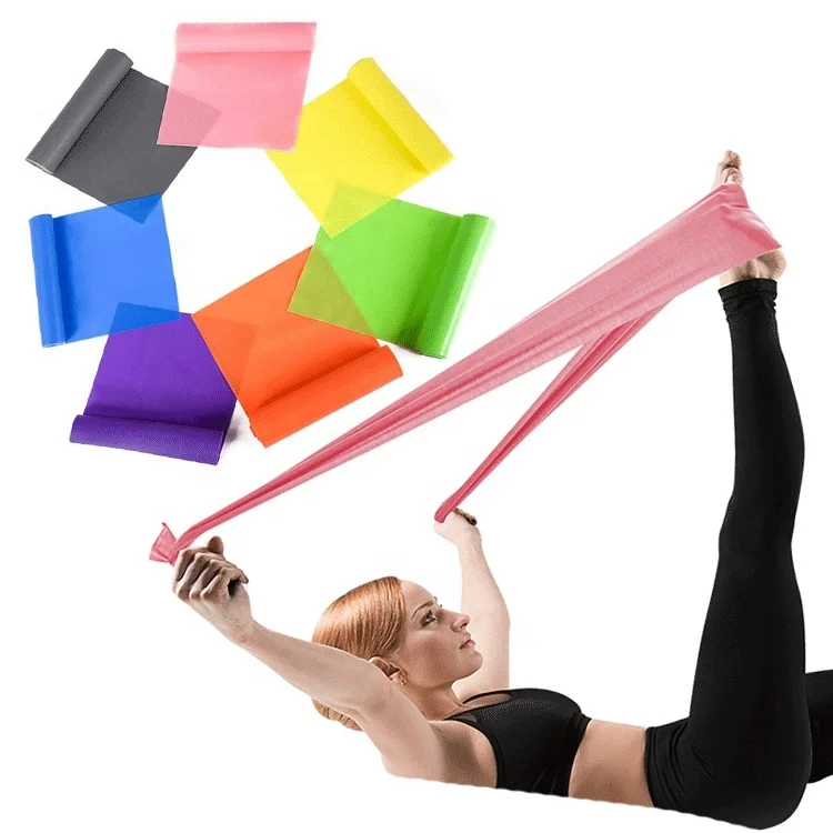 Flat stretch latex theraband exercise set