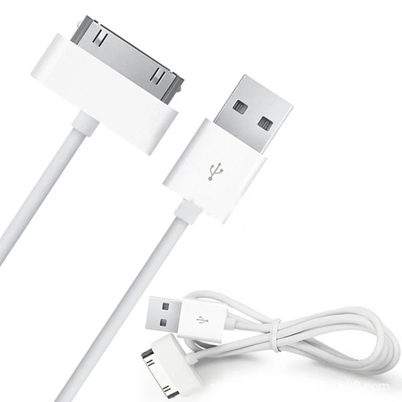 2A 30 Pin USB A Data Cable 1M USB Charging Cord For Iphone 4 4s 3GS 3G Universal