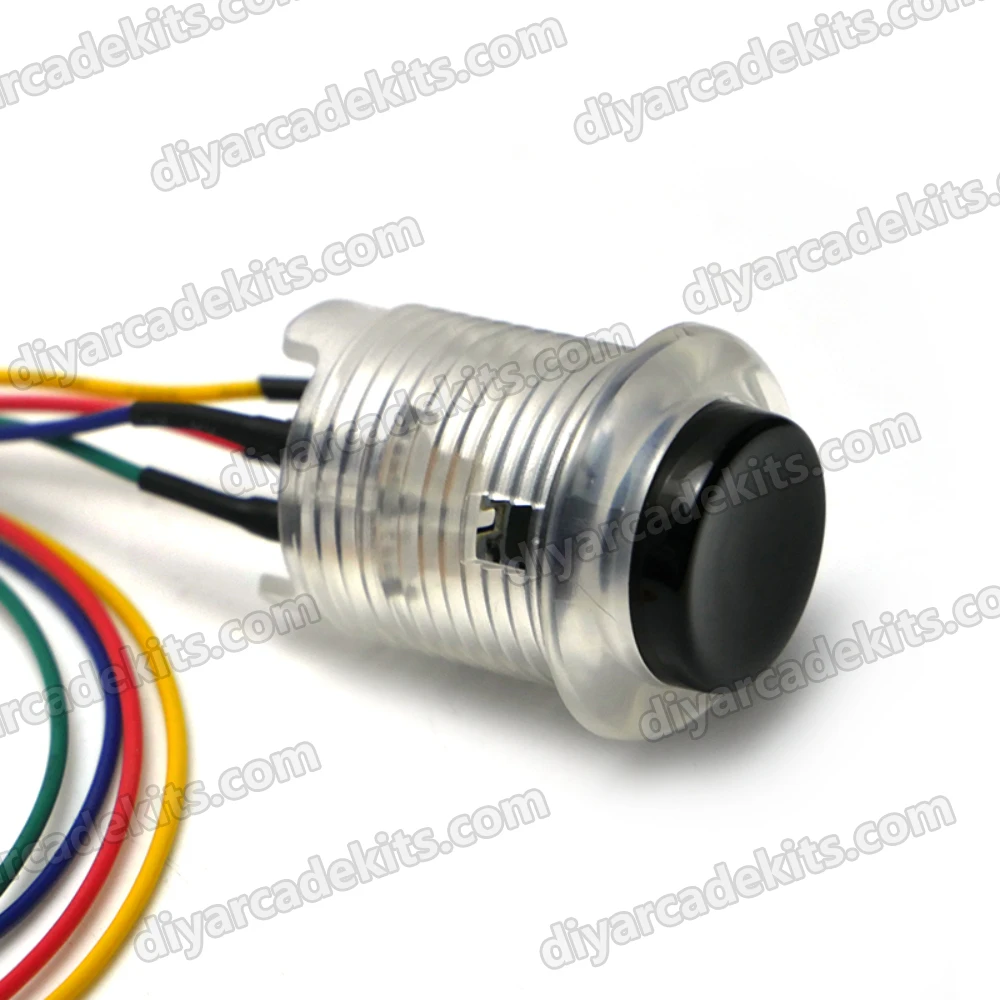 Illuminated Button Switch LED Concave Cover Button 7 Ribbon 3.3V GoldLeaf RGB Push Button Accessories for Arcade Pinball Machine