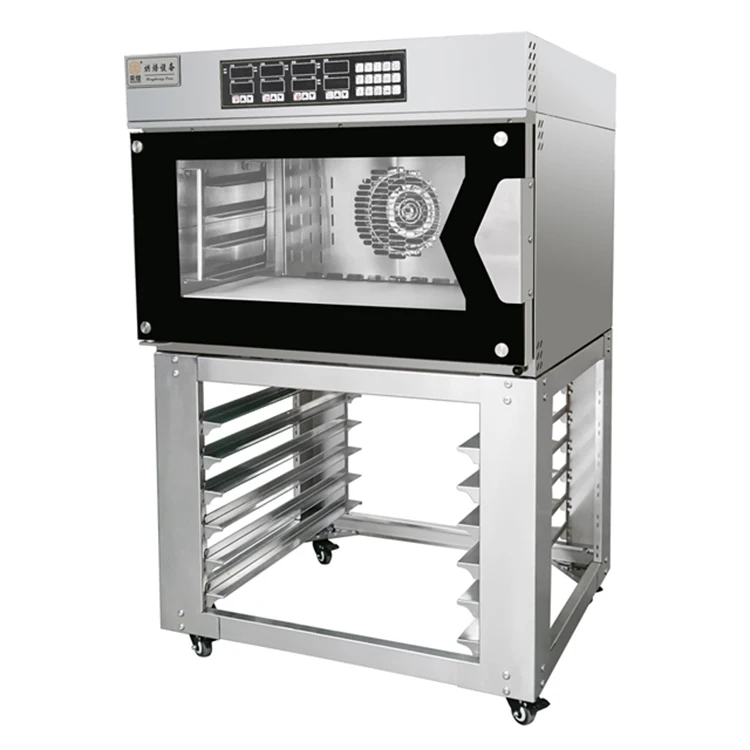 100 L computer version controlled convection pizza oven with spray