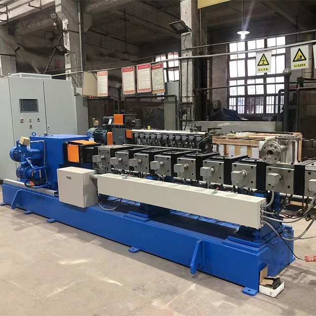 Tianhua SHJ series corotating pvc granules twin screw extruder