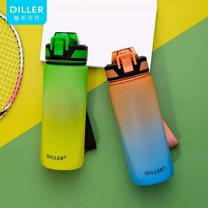 1000 ml sport straw lid plastic water bottle with straw