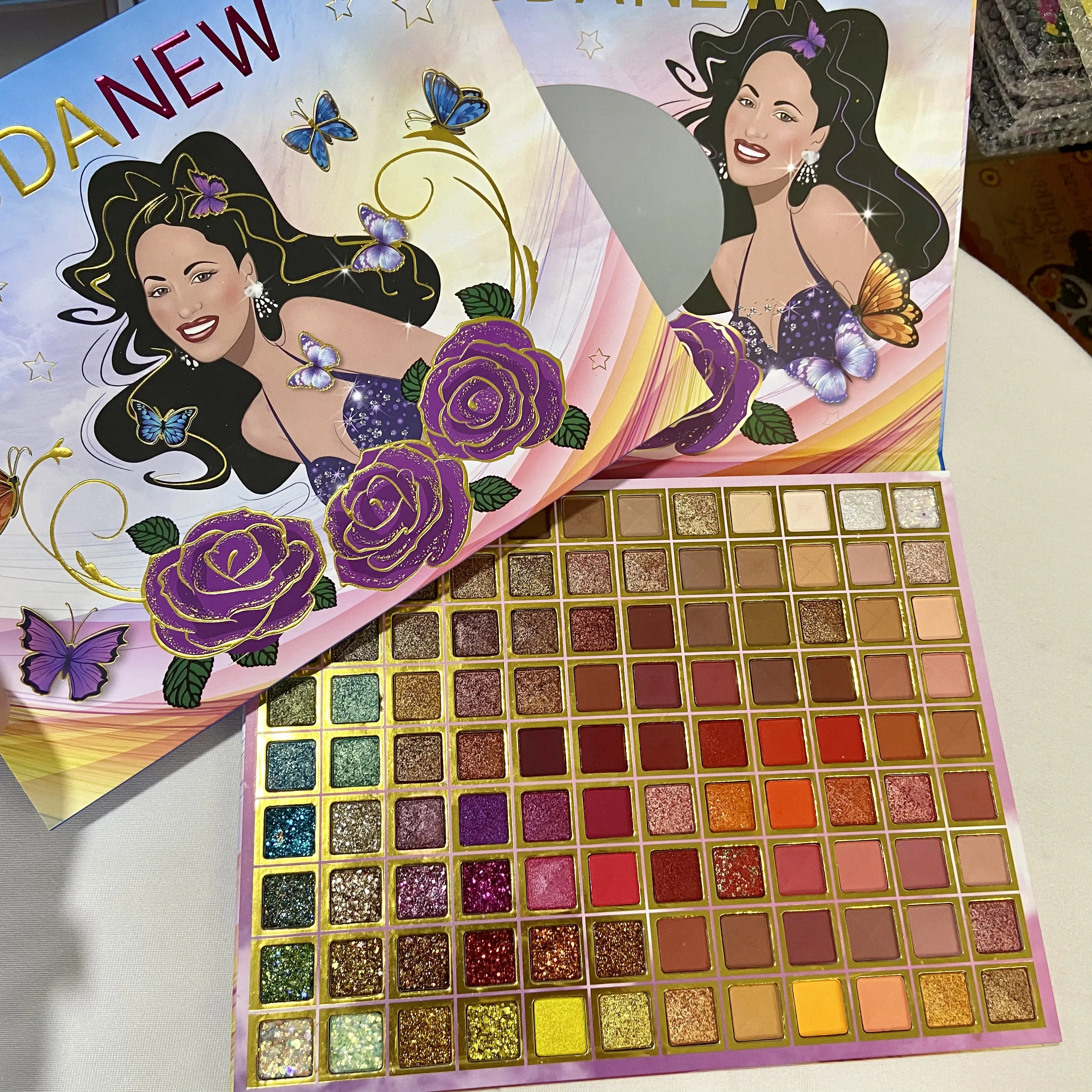 108 Colors Hot Sell Shimmer Matte high pigment Selena Eyeshadow palette high quality long lasting paleta de sombras para ojos