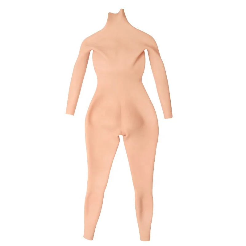 2024 In Stock Silicone Crossdresser Bodysuit with breast form realistic fake boob bum and hips Pant Drag Queen