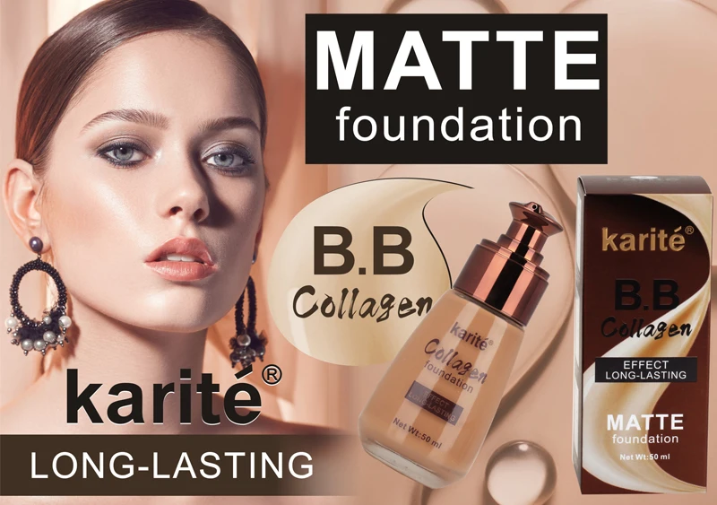 Black Skin Lasting Wearing Collagen Moisture Foundation BB Cream
