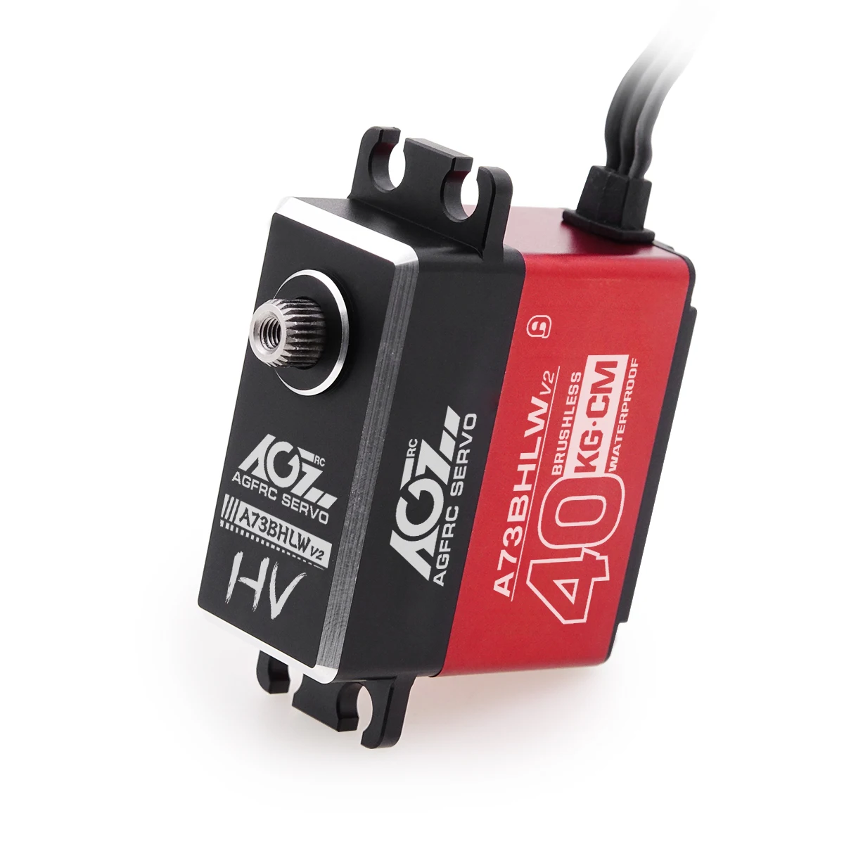 Rebrand A73BHLW V2 25T MG 40KG Torque WP Digital RC Steering Brushless Servo For 1/10 RC Car Airplane
