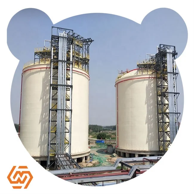 SC Large Flat Bottom Atmospheric Cryogenic Liquid Storage Tanks Customized 10000m3 to 50000m3