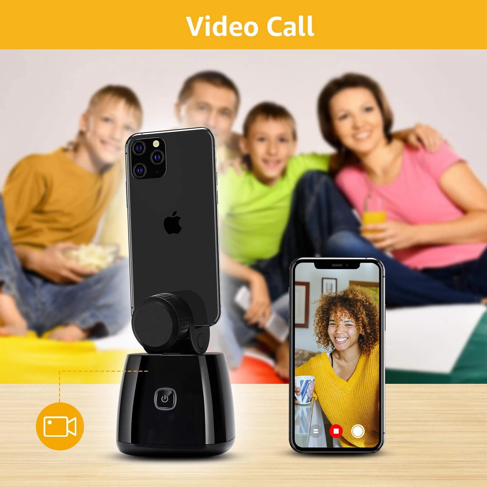 Smart Selfie Stick 360 Вращение автоматический держатель для слежения за лицом с креплением на камеру Hands Free фото или видео
