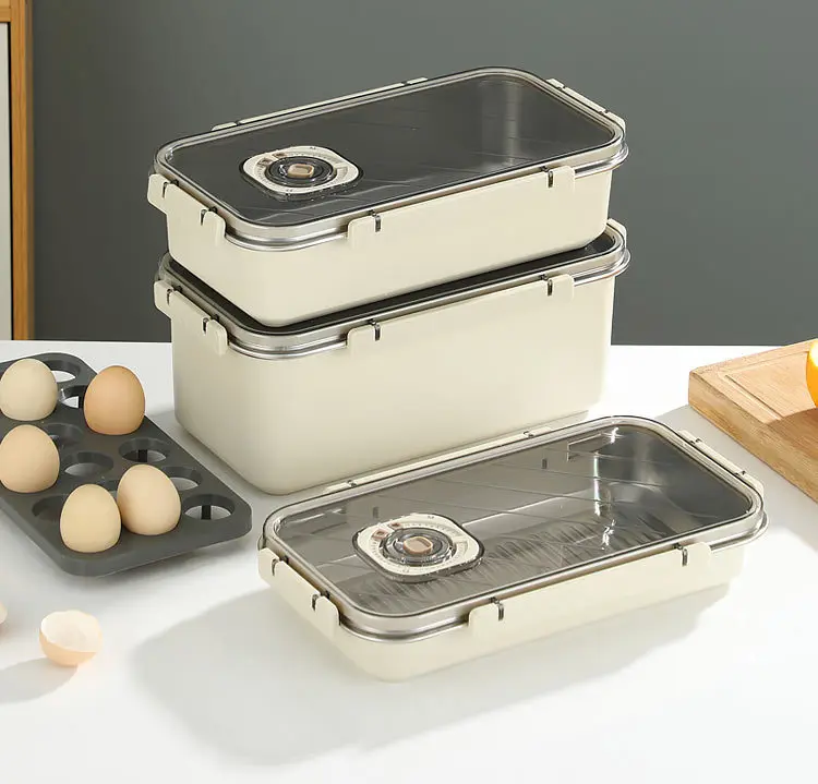 Multi-functional S/S 304 Food Containers Air Tight Fresh Keeping Box For Food Storage  Big Capacity