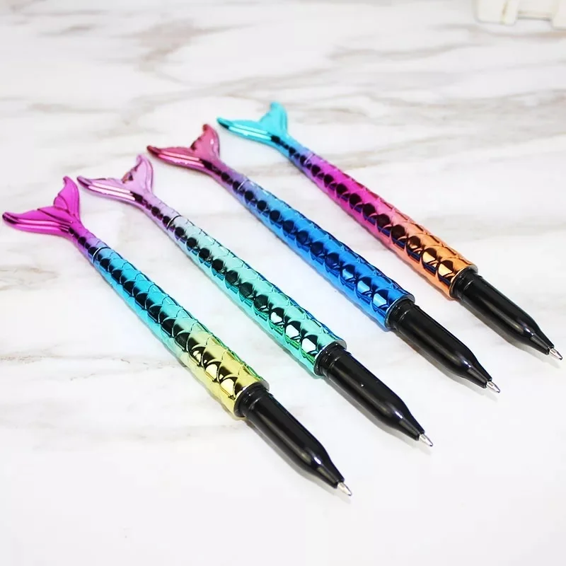 creative lovely Office Stationery Gift Pen Rainbow Color Body Cartoon Mermaid gel Pen For Kids