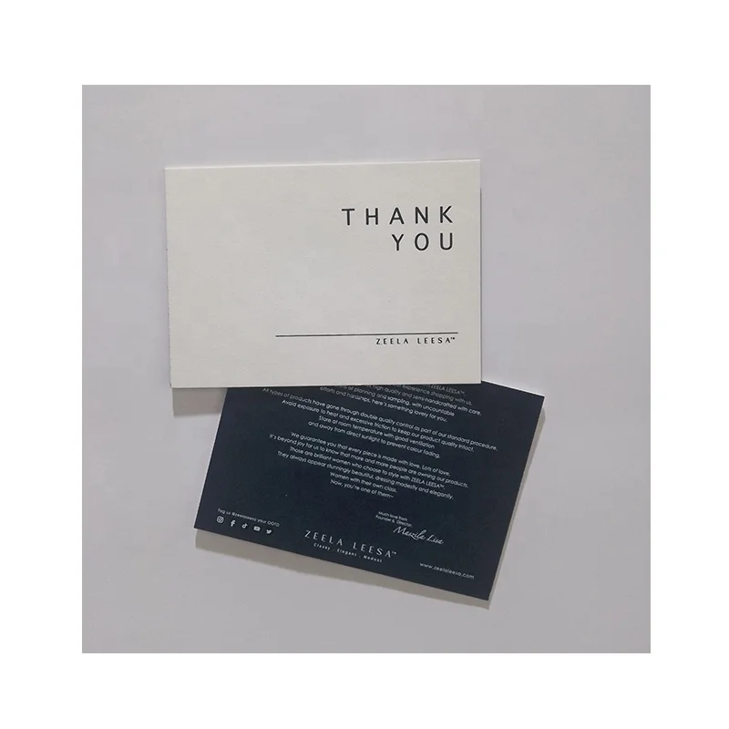 High Quality Customized Business Paper Card Printing / Greeting Thank You Postcard