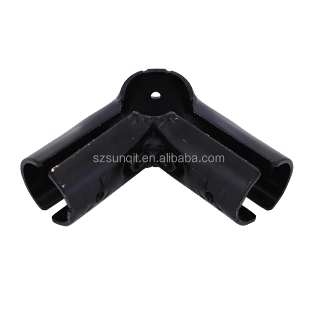 Industrial durable OD 28mm tube fitting pipe clamp part metal connector HJ joint for workbench rack lean solution system
