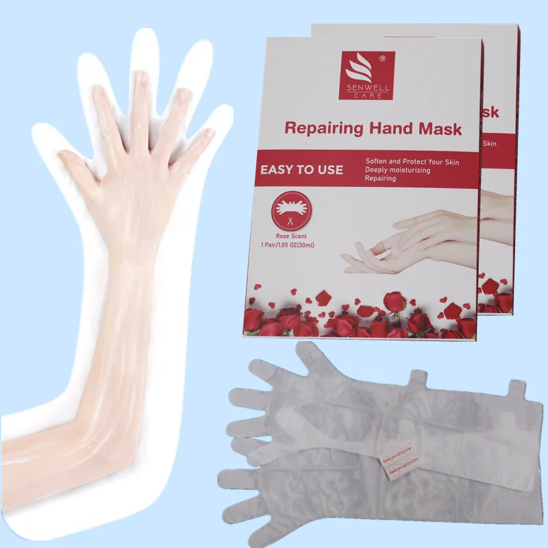 Корейская оздоровительная отшелушивающая увлажняющая коллагеновая маска для рук с органическим (1600110120297)