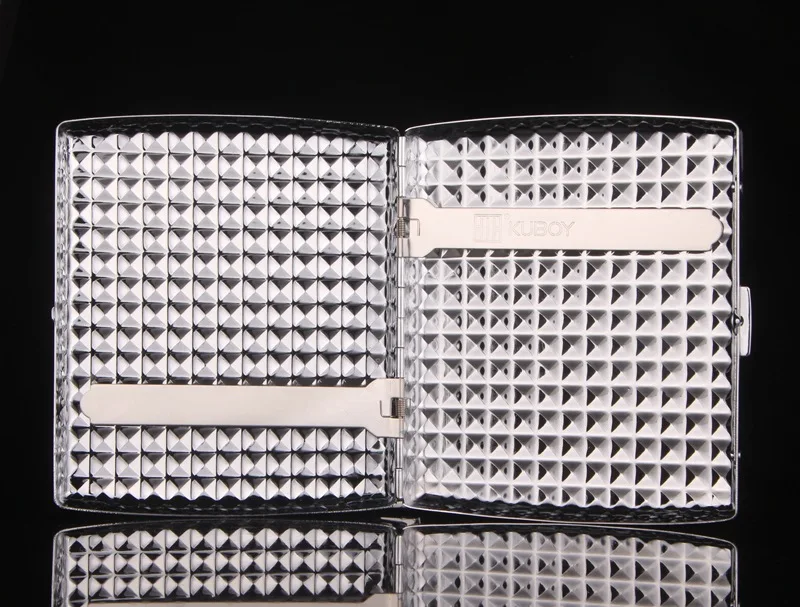 cigarette box holder 20pcs cigarettes square aluminium waterproof cigarette case for sale