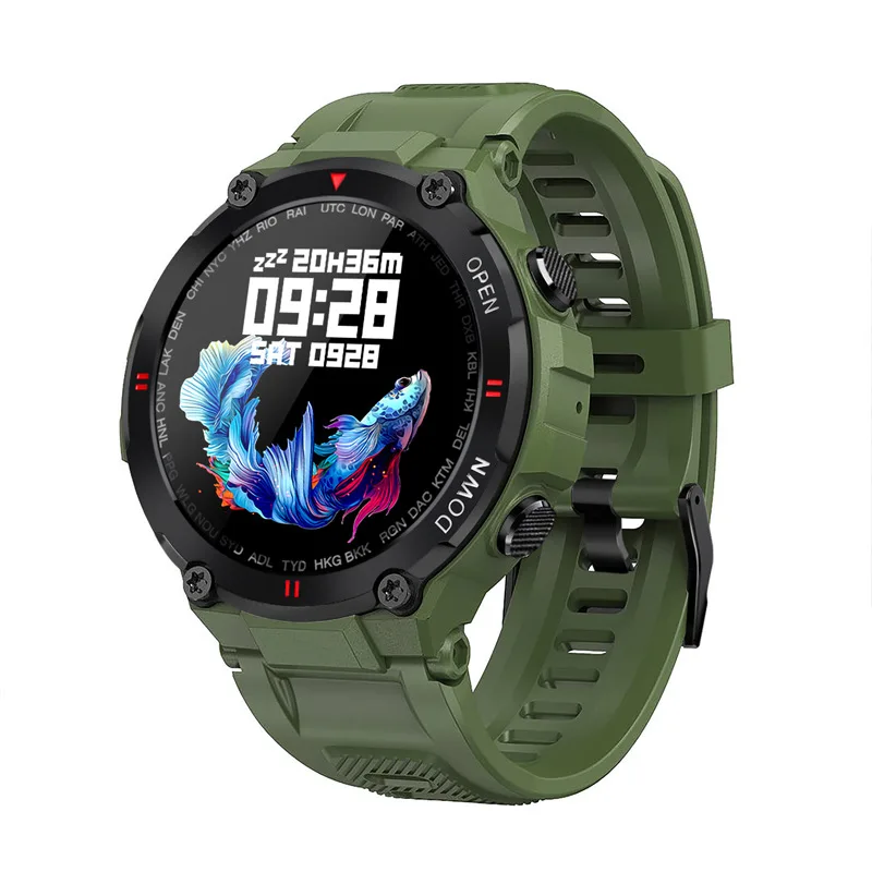 K22 новые мужские вызовов через Bluetooth Полный сенсорный экран смартчасы водонепроницаемые спортивные фитнес трекер изготовленный на заказ циферблаты