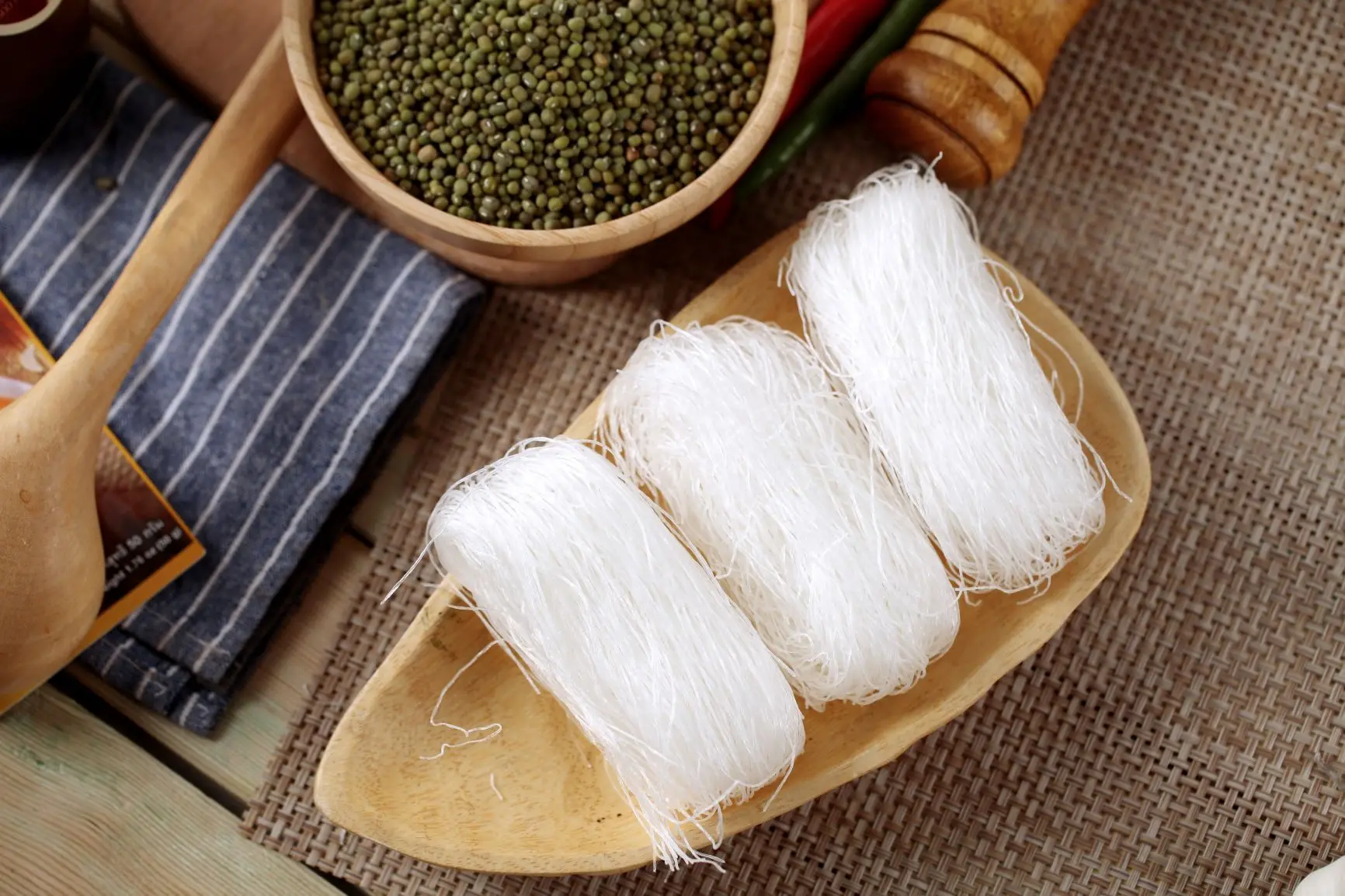 100 Mung Bean Vermicelli Clear Bag White OEM Ribbon KOSHER Style Time Packing Packaging Color Cooking Feature Weight Sugar Fat