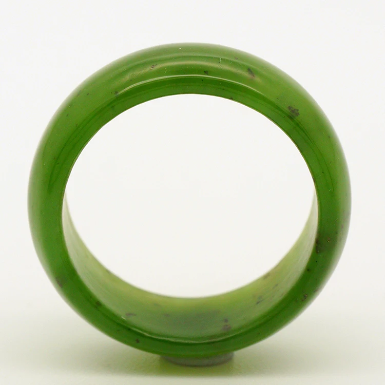 rings jewelry women natural gemstone wholesale green jade ring fashion design jade band ring