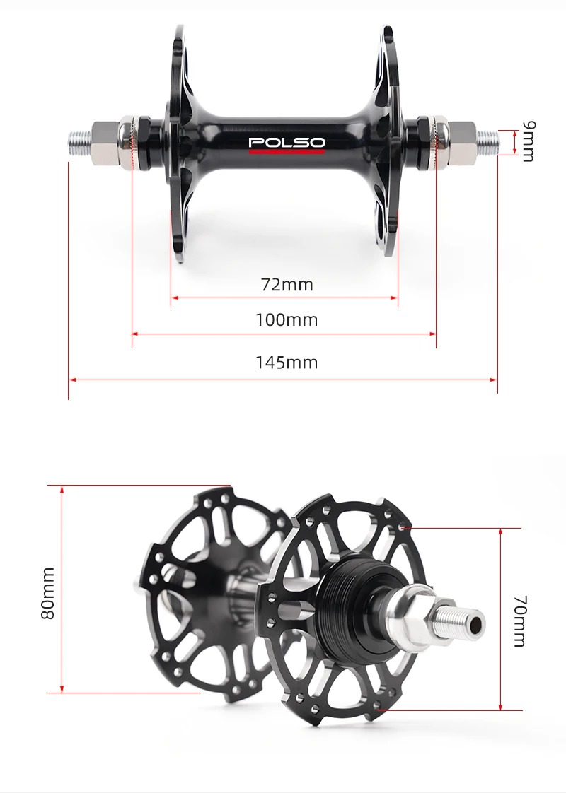 FH004 fixed gear bike hubs super light fixie hub track bicycle hub