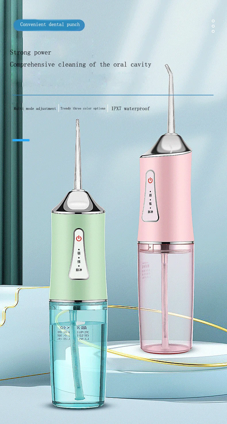 Portable Rechargeable Water Flosser Clean Desktop Water Flosser Custom Cordless Teeth Travel Water Flosser Manufacturer