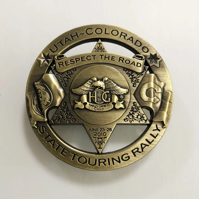3D die casting soft enamel pin 3D lapel pin