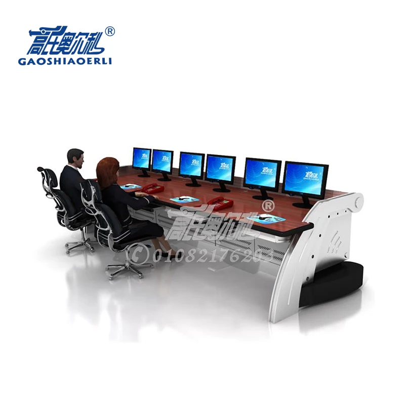 
Factory outlet customized security command room console table 