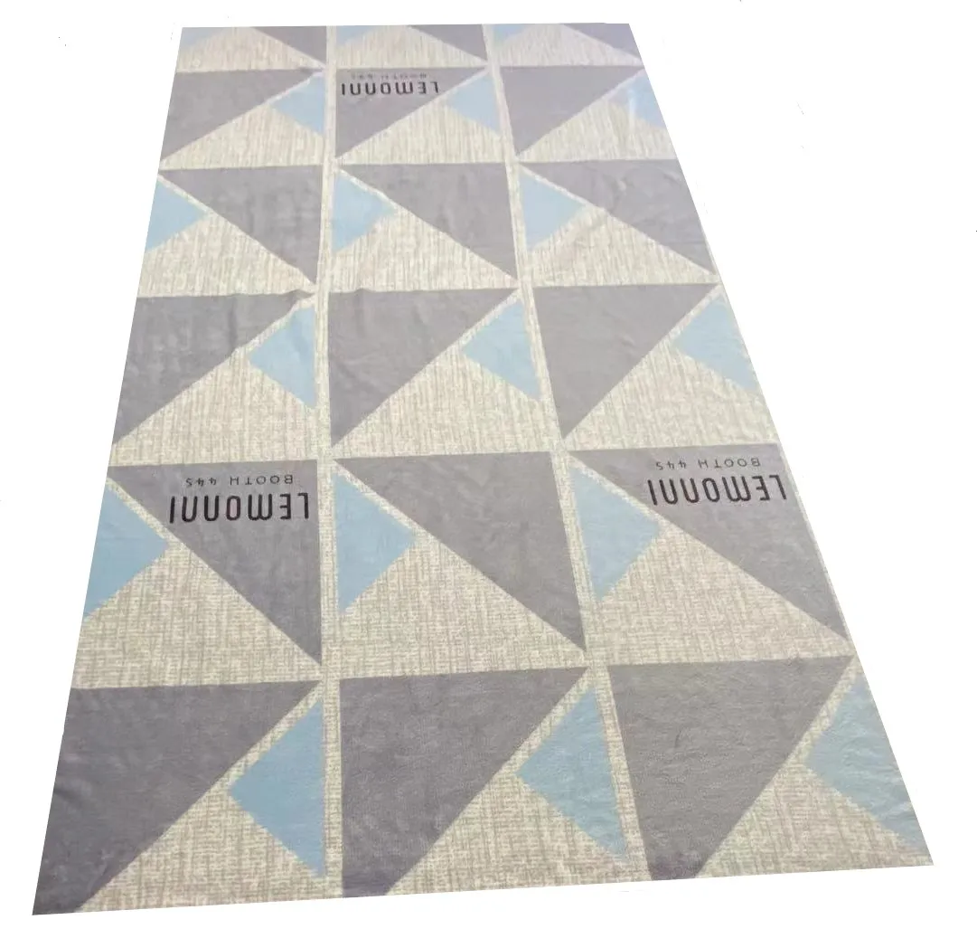 Digital printed recyclable textile fabric 100%Polyester printed brushed fleece blanket flannel fabric