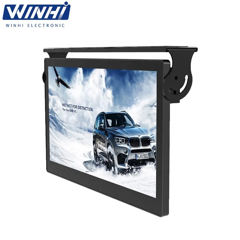 Car Monitor 21.5 inch 4G Dustproof Shockproof Bus monitor Advertising LCD TV Video player Screen