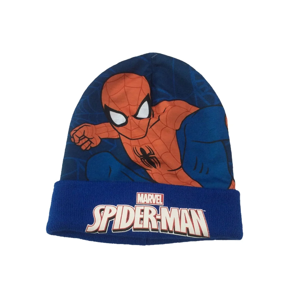 Popular Print Cartoon LOGO Kids Knitted Hat/ Cute Baby Winter Hat For Boys And Girls polar fleece fabric winter beanies hats cap