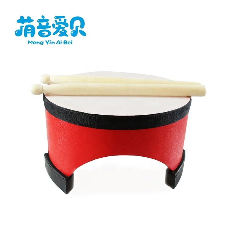 Factory Supplier Musical Instruments Kids Orff instrument wooden sheepskin Floor drum