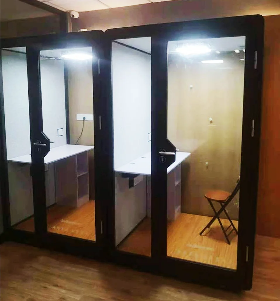 Canadian 45db sound proof home office pod mini soundproof booth personal space overall mold container house built-in ventilation