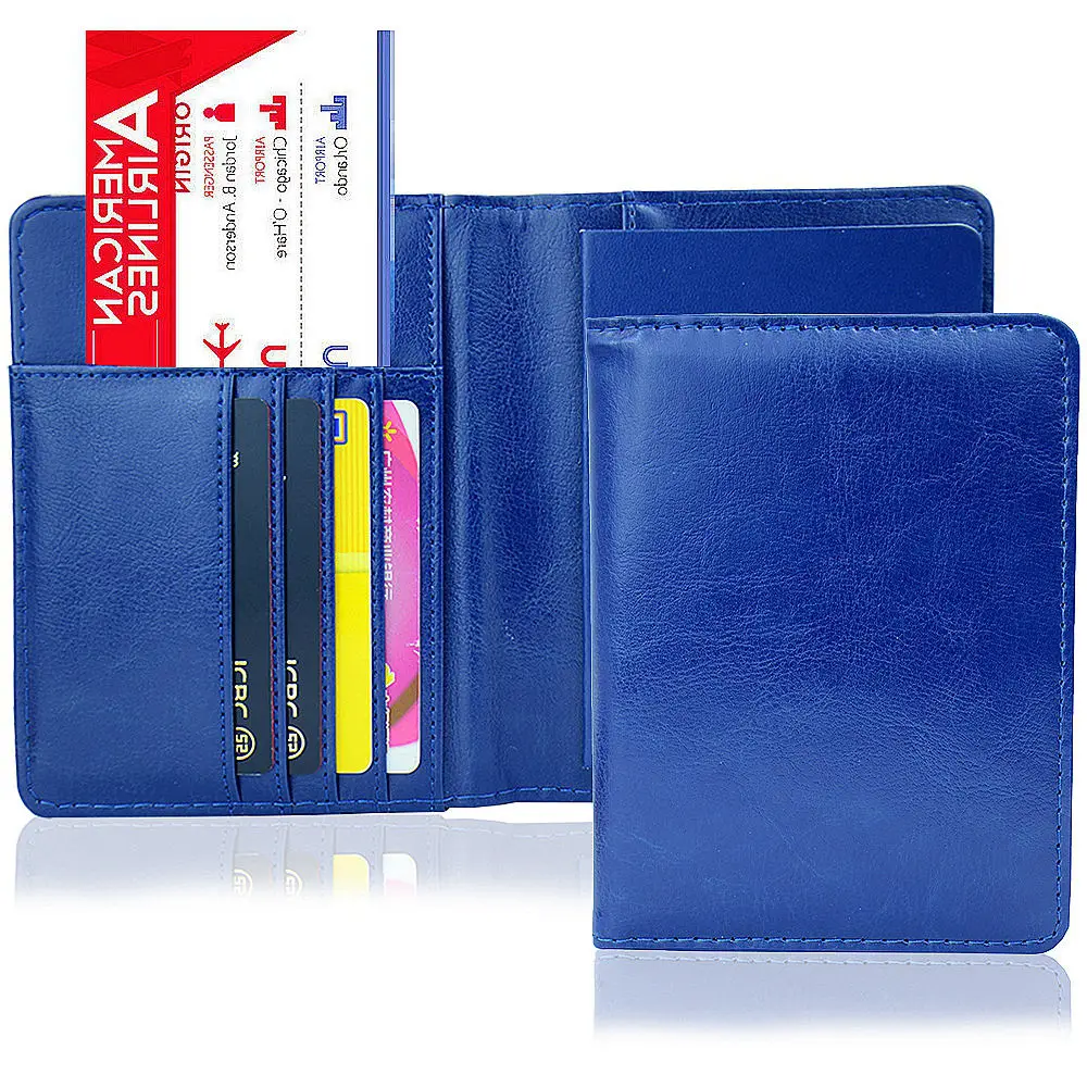 Wholesale  trending products 2022 new arrivals Travel Document Organizer Wallet Pu Leather Case Holder Blank Passport Cover