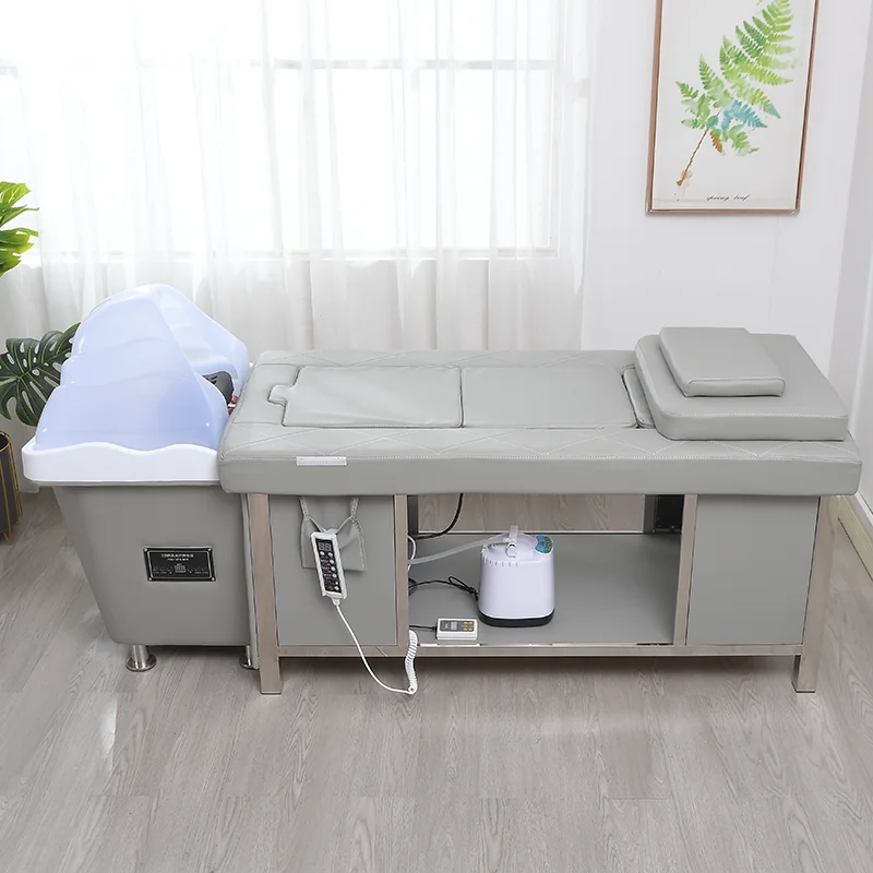 Factory Moxibustion Hair SPA Beauty Salon Fumigation Hydrotherapy Circulating Moxa Equipment Water Circulation Shampoo Bed