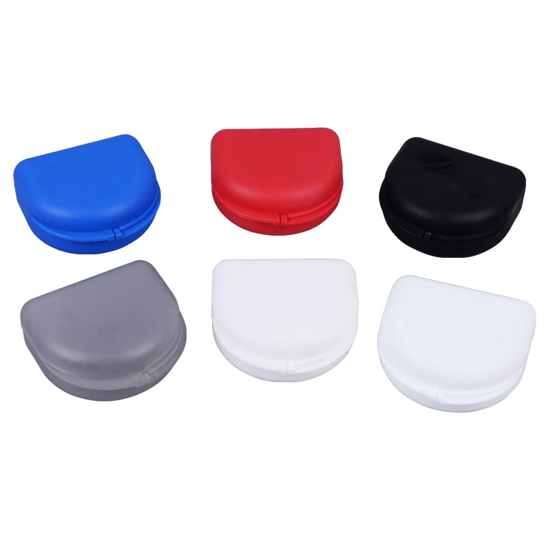 High Quality Dental Supplies Silicone Material Portable Orthodontic Dental Retainer Case / Retainer Box / Denture Box