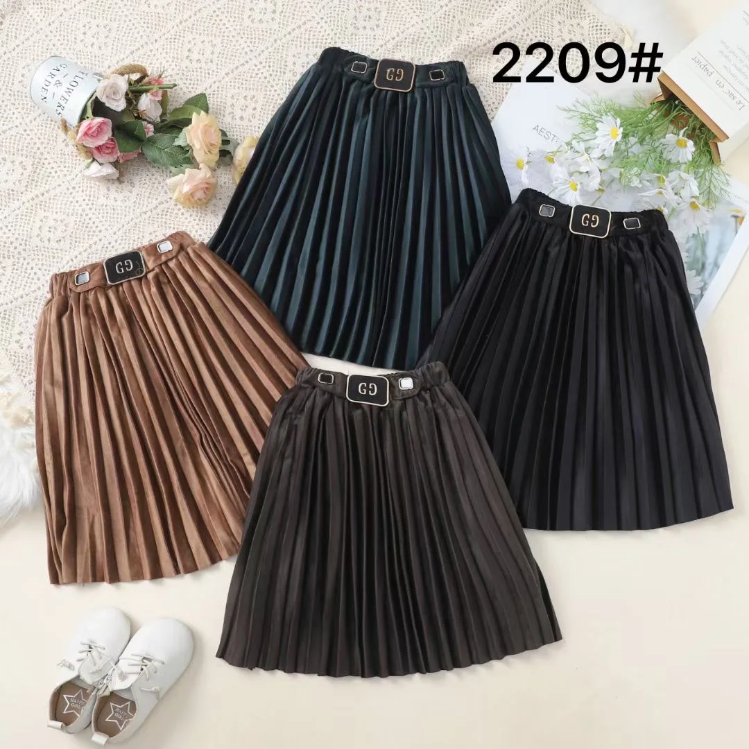 Wholesale price girl clothes short skirt botton fly 110-150cm size 100%cotton cute design for children girl dress