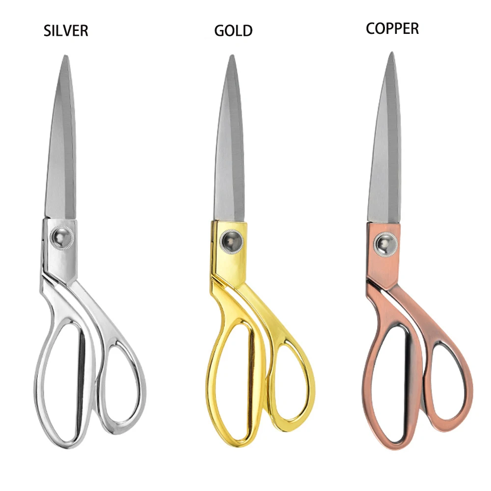 Wholesale Full Stainless Steel Professional Tailor Scissors Household Sewing Clothes Scissors (1600213857960)