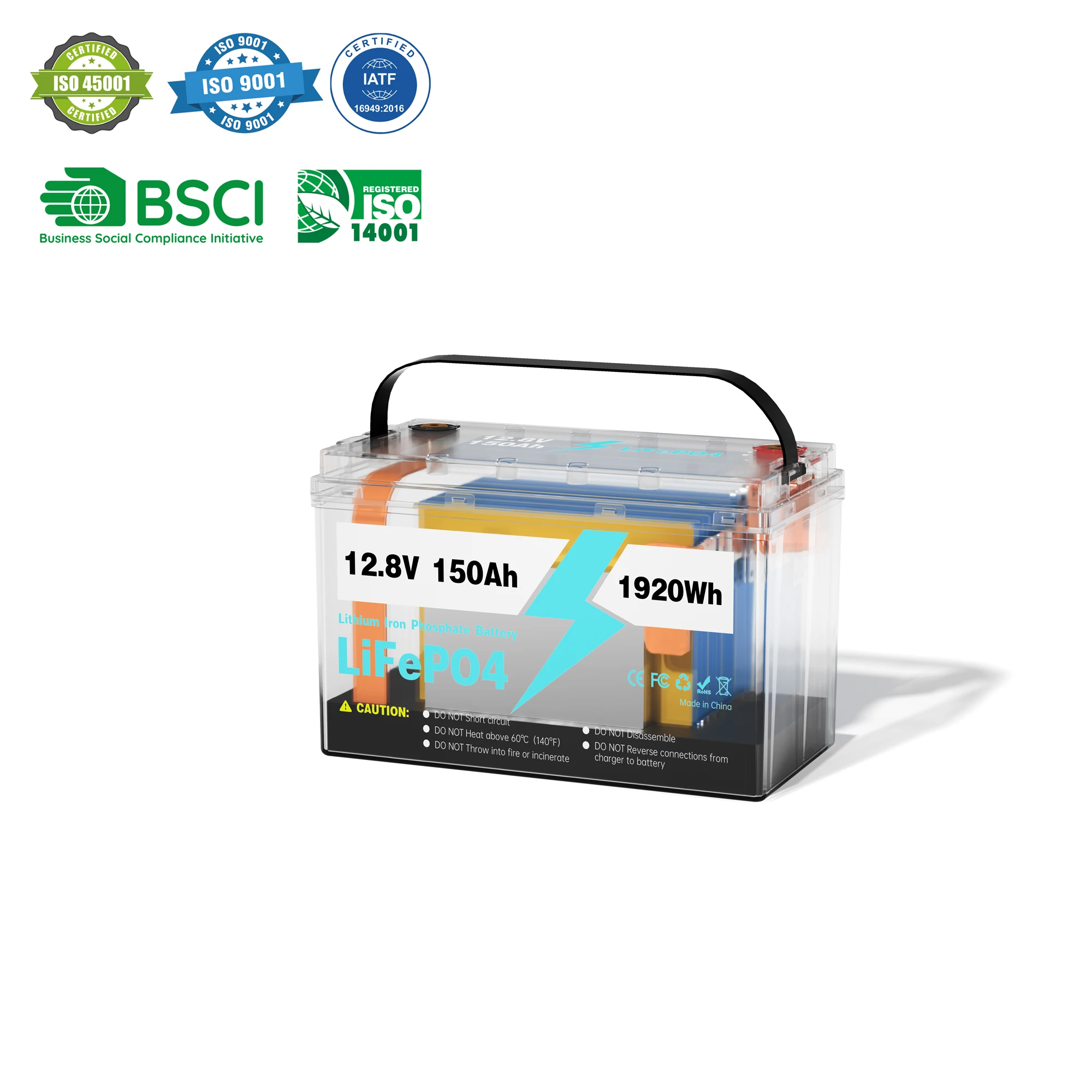 Lithium Iron Phosphate Battery Eco 12v Lifepo4 Epoch Rv Deep Cycle 6-dw-7 Made in China