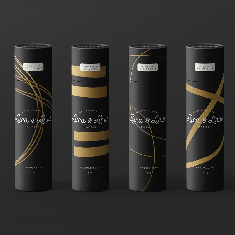 Luxury Custom  Eco Friendly Biodegradable Cardboard cylinder box Paper Tube For whiskey  Olive Oil  wine  Bottle Packaging