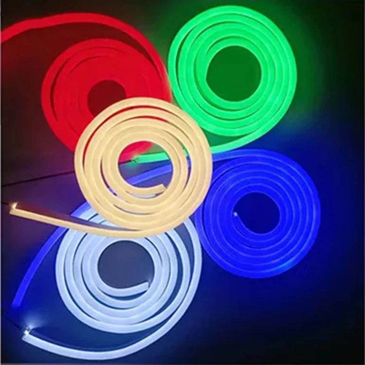 360 Degree Led Flexible Silicone Round Tube Light 360 Neon Flex Strip Light Rope Neon Lights