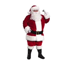 N256 Cartoon Cosplay Party Father Christmas Santa Claus Fancy Dress Mascot Costumes