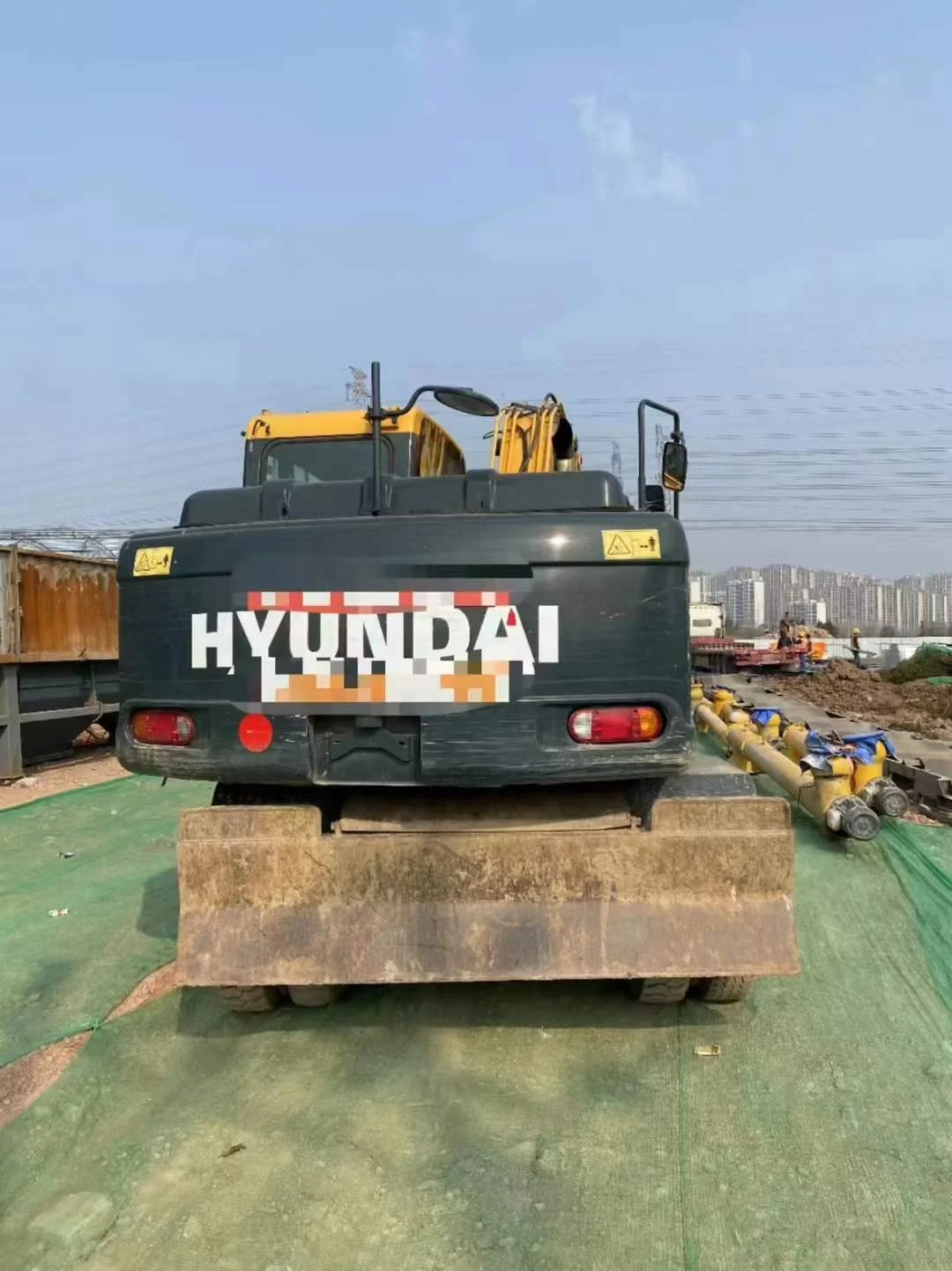 Good Working Used Hyundai 150WVS Wheel Excavator Korean Excavators Second Hand for Sale