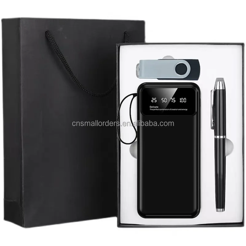 Custom 2024 new products ideas 2024 2025 promotional leather notebook business gifts items sets with box and pen vacuum flask