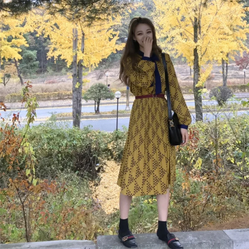 2021 Spring Fashion casual ladies New Dresses multiple coats with skirts Cute Pullover Floral Dress female Office Lady style