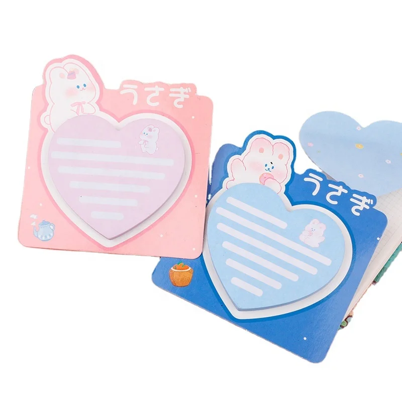 Custom Printed Heart Erasable Page Tabs calendar Anime Sticky Note