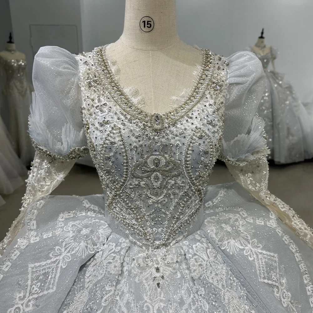 Simple Charming Wedding Dresses Organza Bridal Gowns Vintage Tassel Vestidos De Novia Xs071